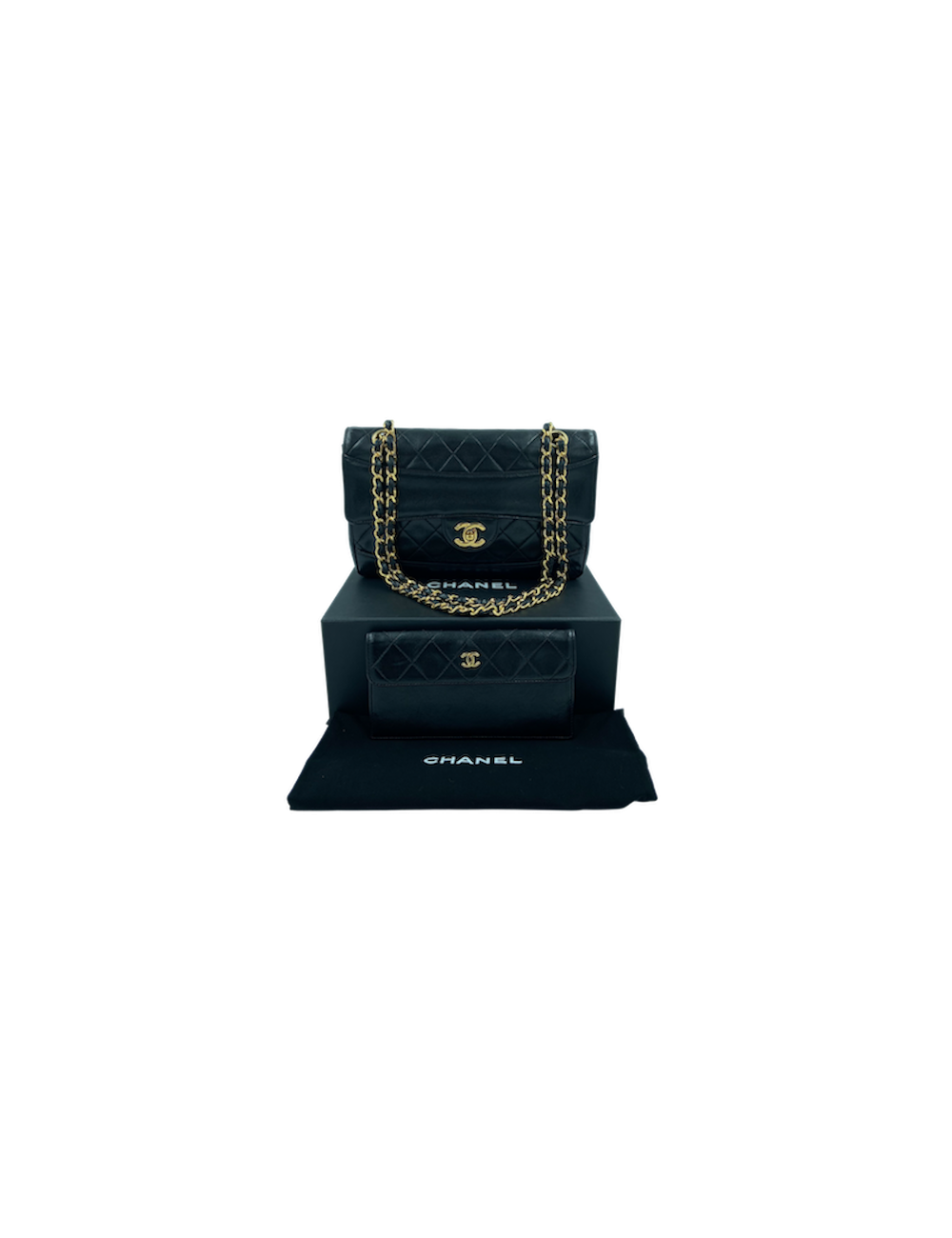 Sac classique CHANEL noir vintage