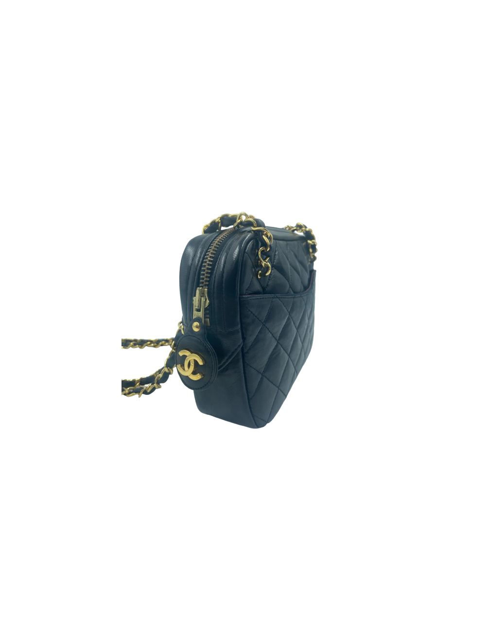 Mini sac Caméra CHANEL noir vintage