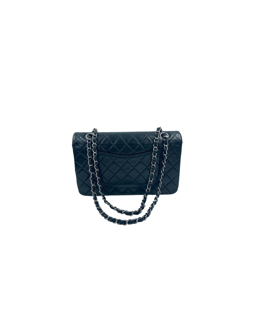 Sac classique CHANEL noir bijouterie argent