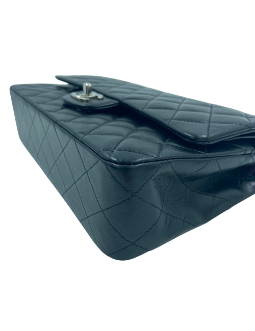 Sac classique CHANEL noir bijouterie argent