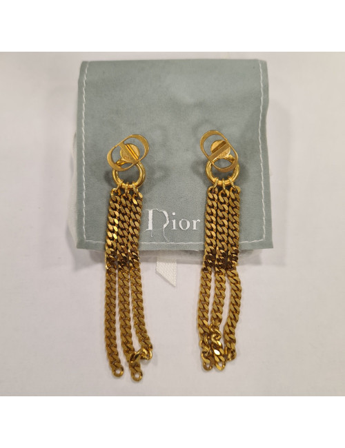 Clous Dior CD pendants doré