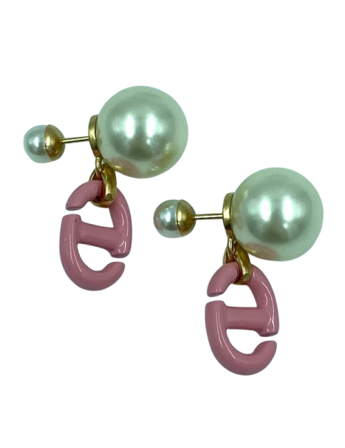 Boucles Tribales DIOR CD rose