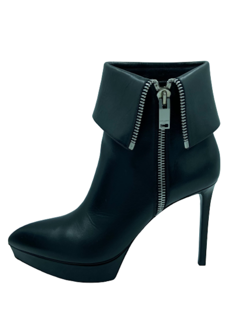Bottines SAINT LAURENT T40 cuir noir 