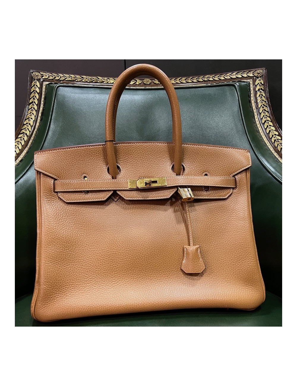 Birkin 35 Vache Ardennes Gold