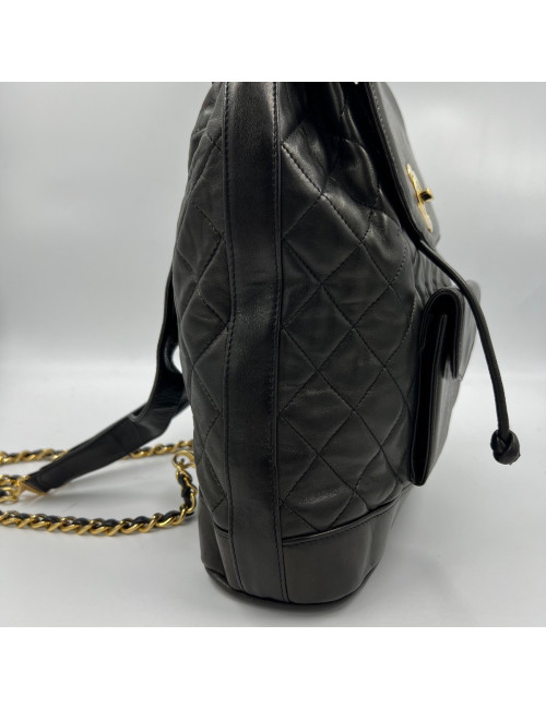 Sac à dos CHANEL vintage noir