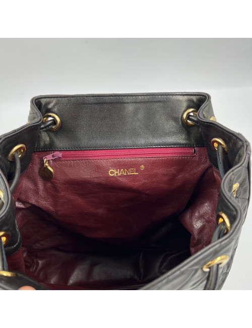 Sac à dos CHANEL vintage noir