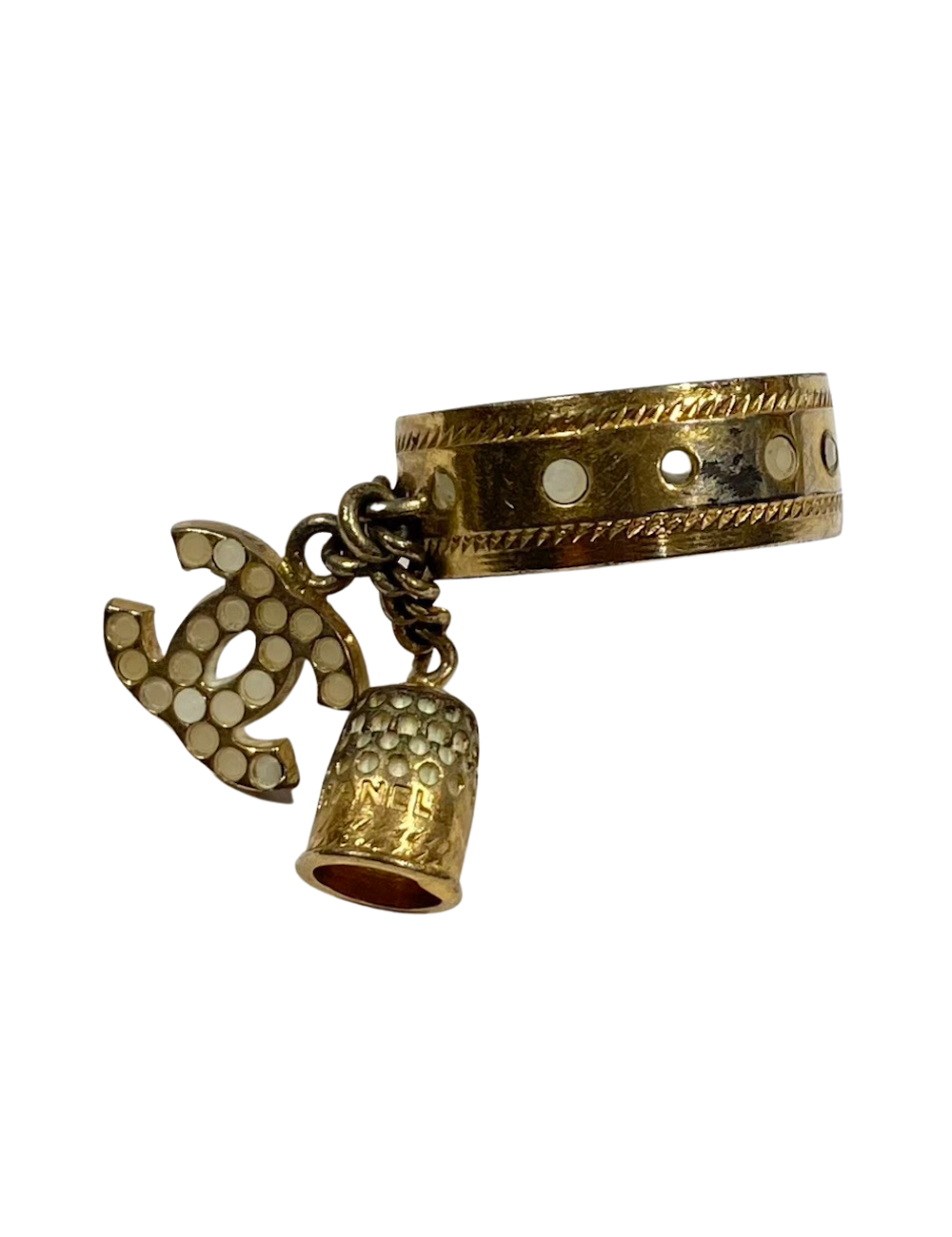 Bague CHANEL CC et Dé