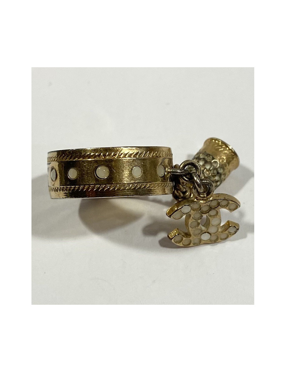 Bague CHANEL CC et Dé