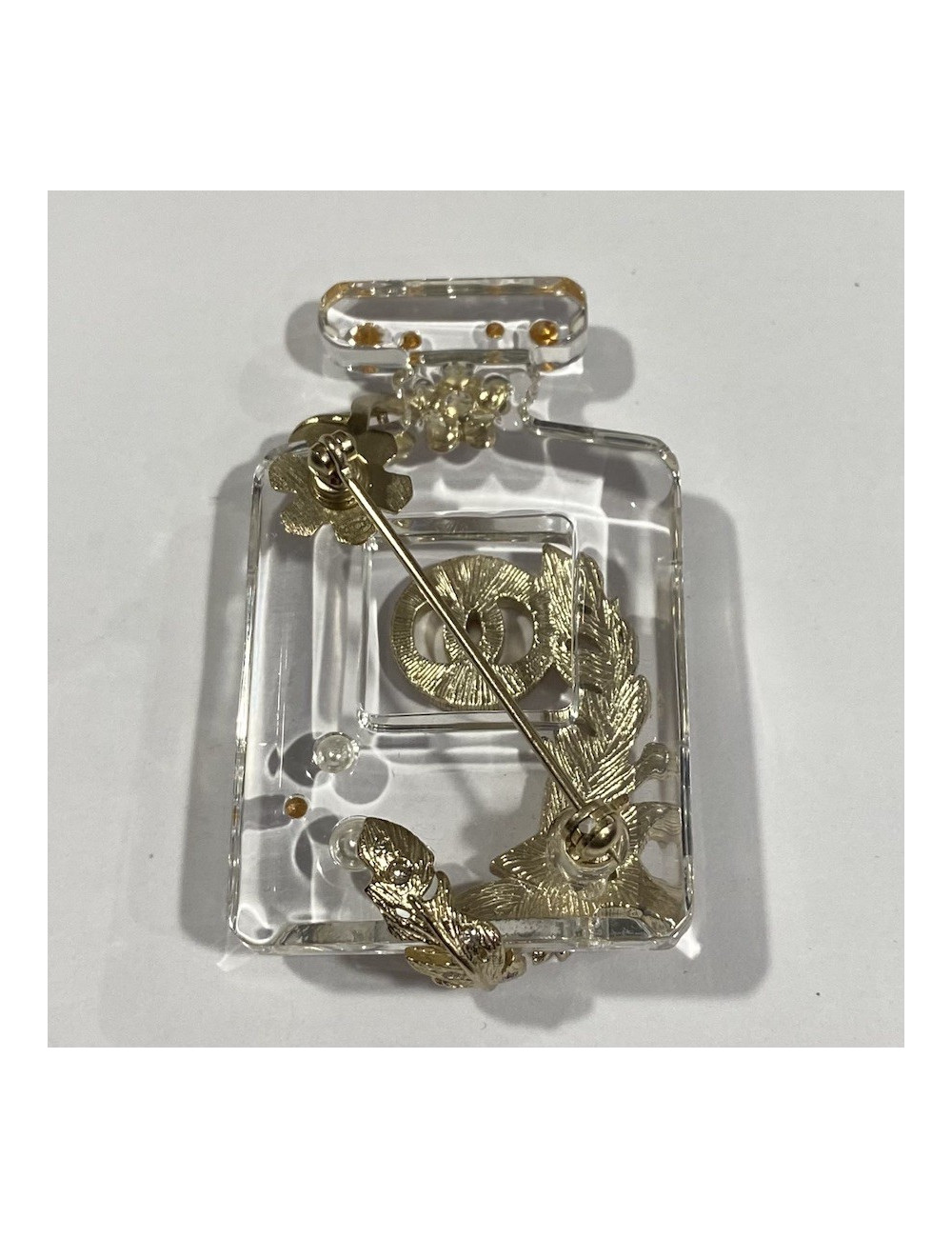 Broche bouteille de parfum CHANEL 