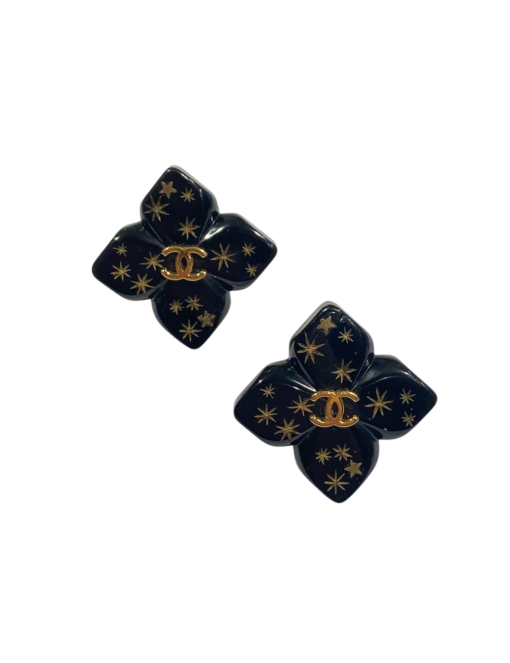 Clips noirs CHANEL Vintage