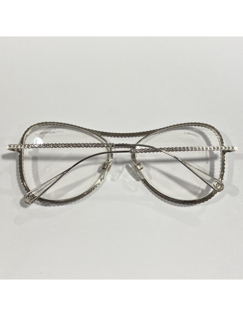 CHANEL sunglasses with rhinestone-embellished frames