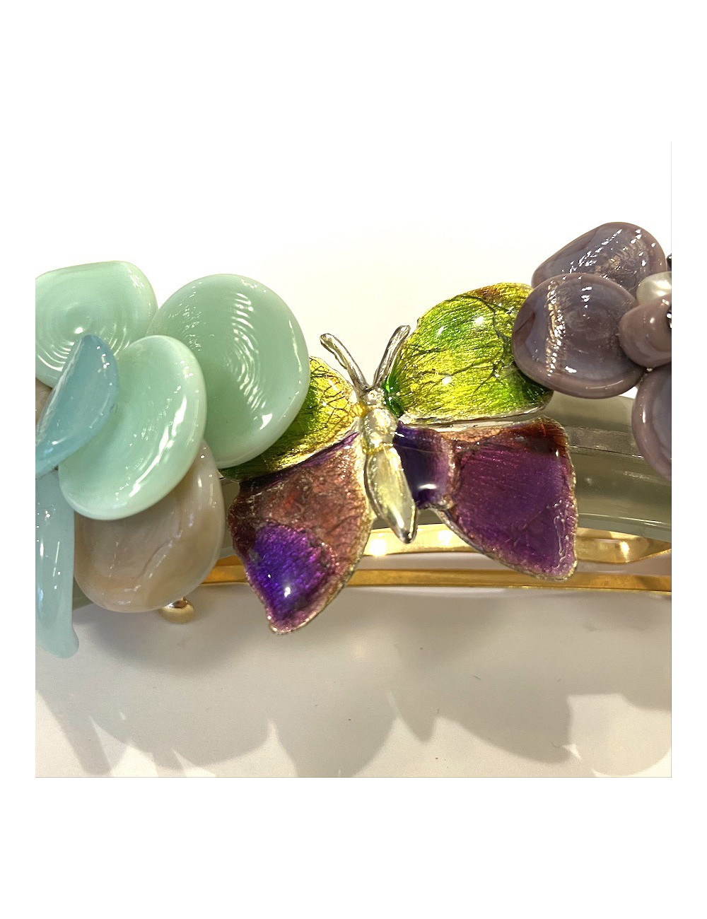 MARGUERITE DE VALOIS molten glass head jewel