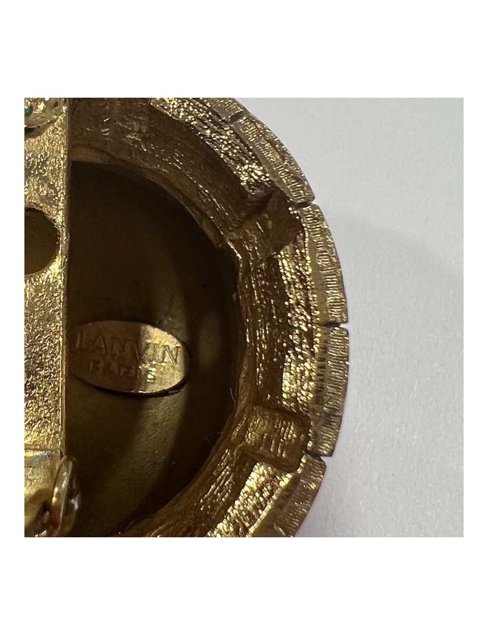 Clips vintage LANVIN doré