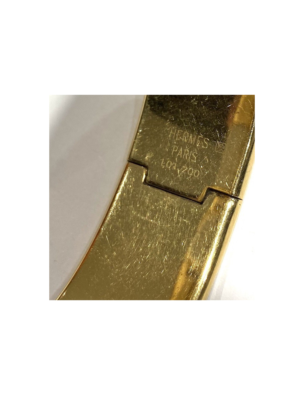 Montre HERMES loquet bois marron