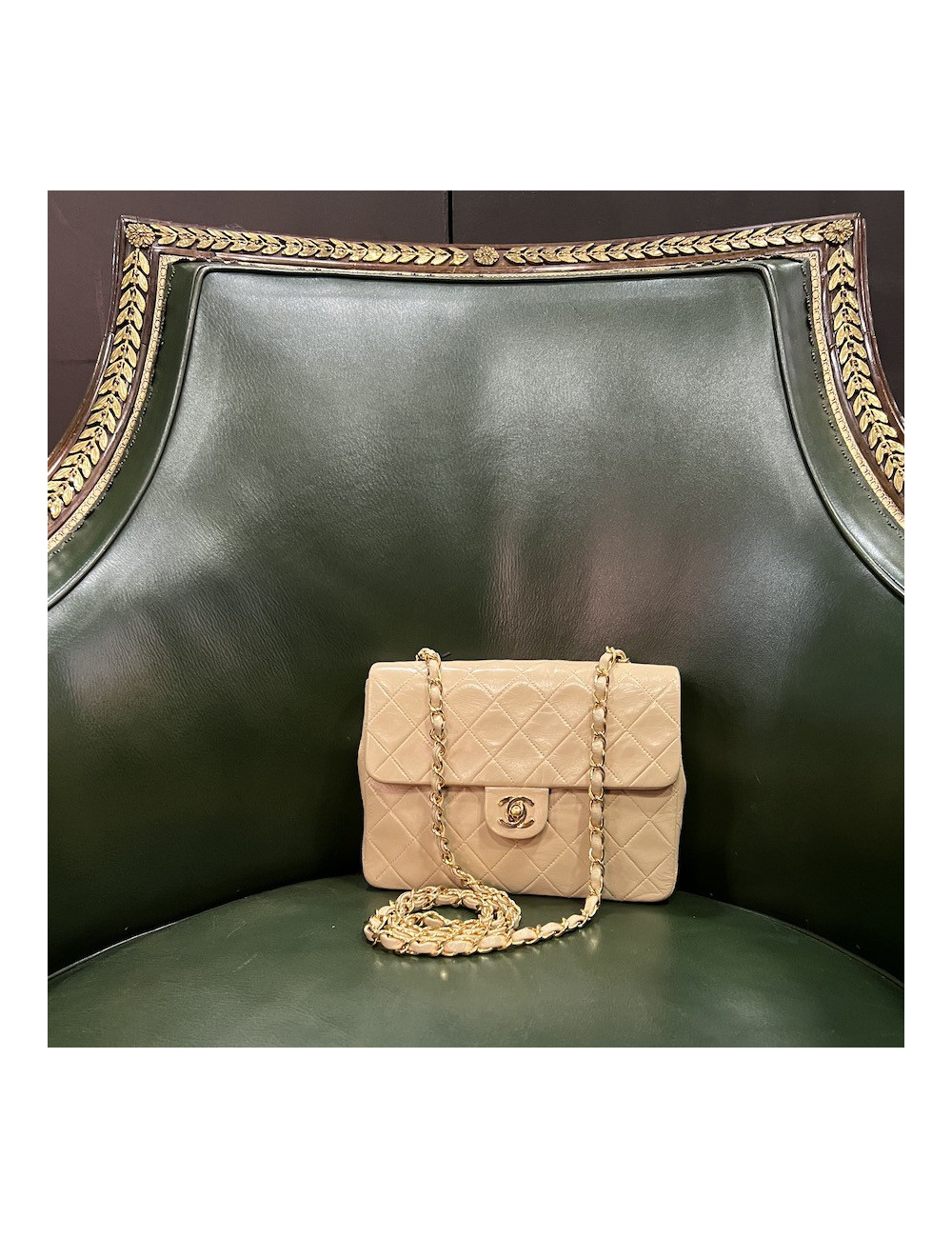 Mini timeless CHANEL beige