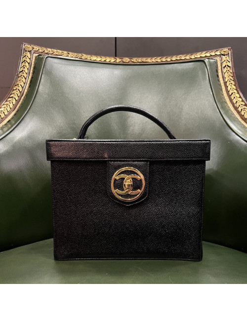 Vanity CHANEL noir vintage 
