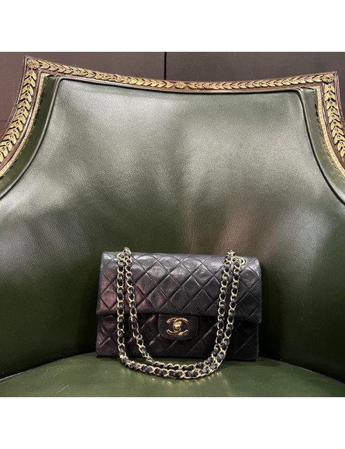 Sac timeless vintage CHANEL noir