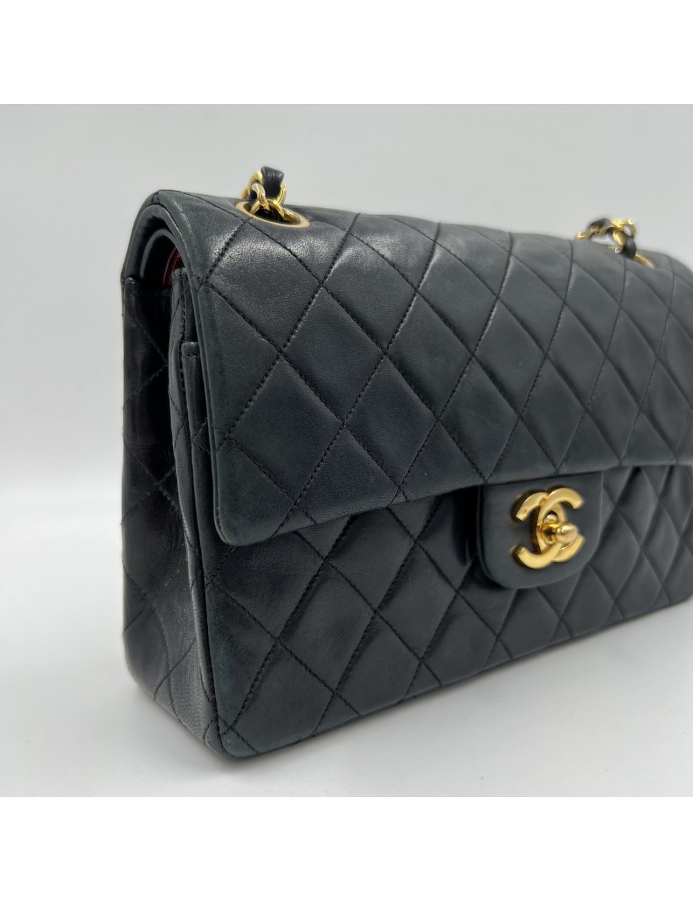 Sac timeless vintage CHANEL noir