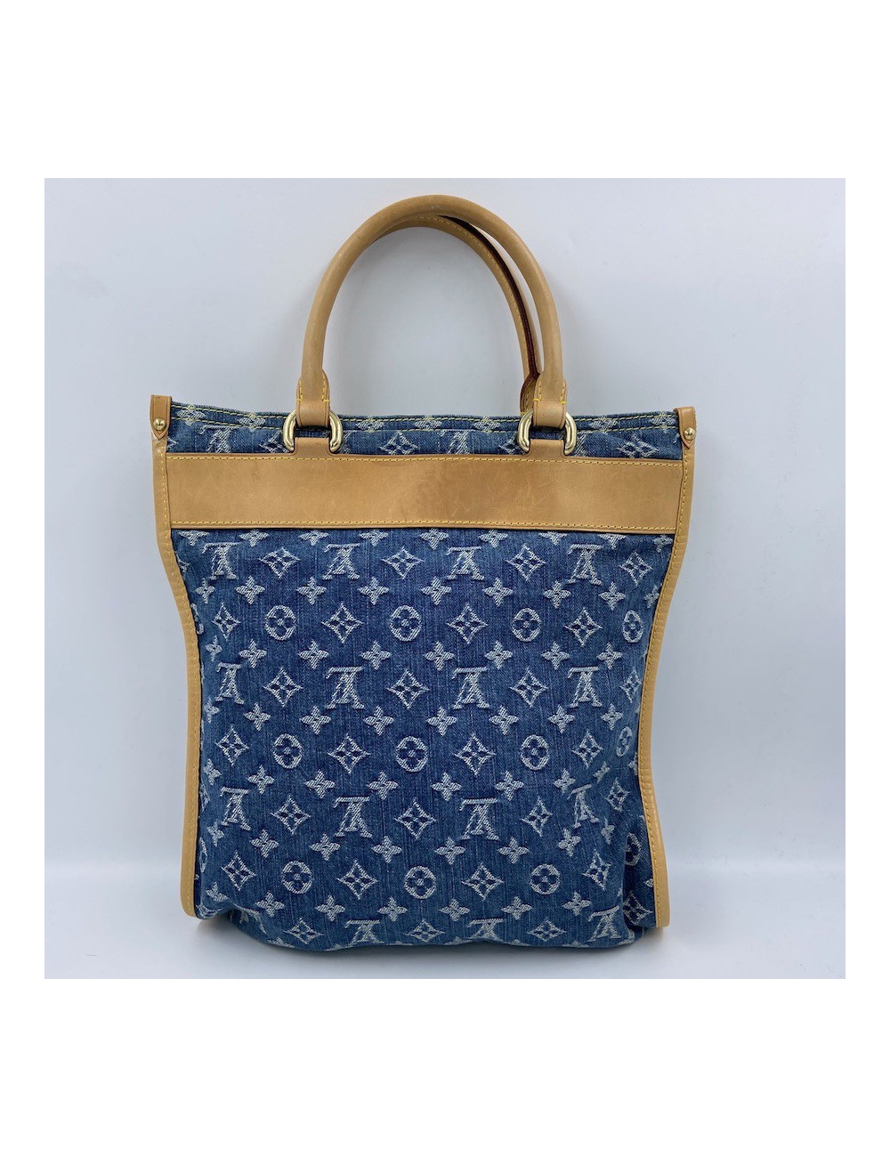 LOUIS VUITTON Blue Denim Bag - Occasion Certified Authentic