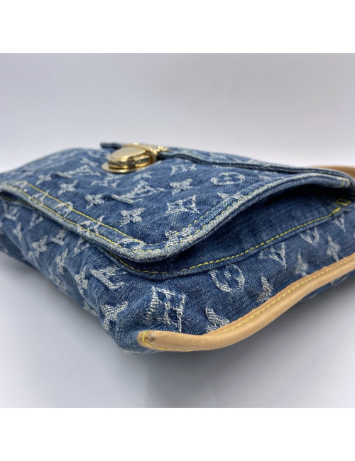 LOUIS VUITTON Blue Denim Bag - Occasion Certified Authentic