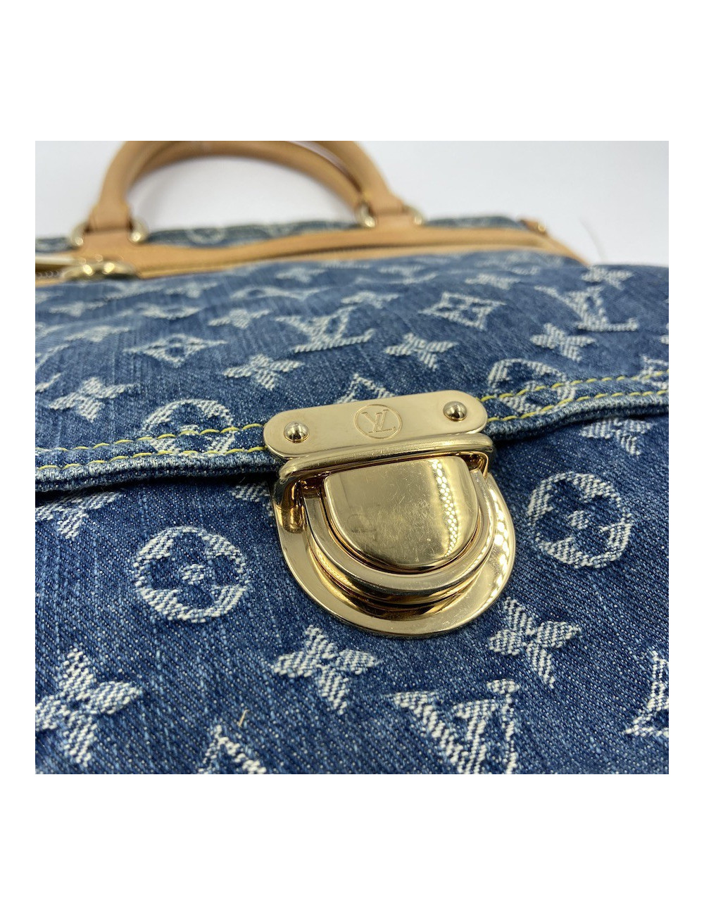 LOUIS VUITTON Blue Denim Bag - Occasion Certified Authentic