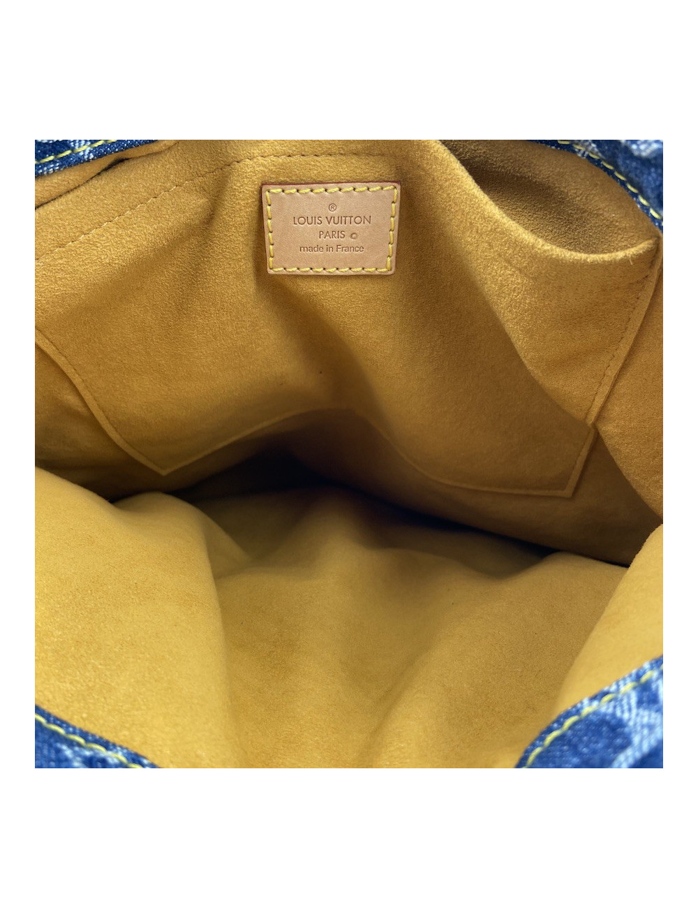 LOUIS VUITTON Blue Denim Bag - Occasion Certified Authentic