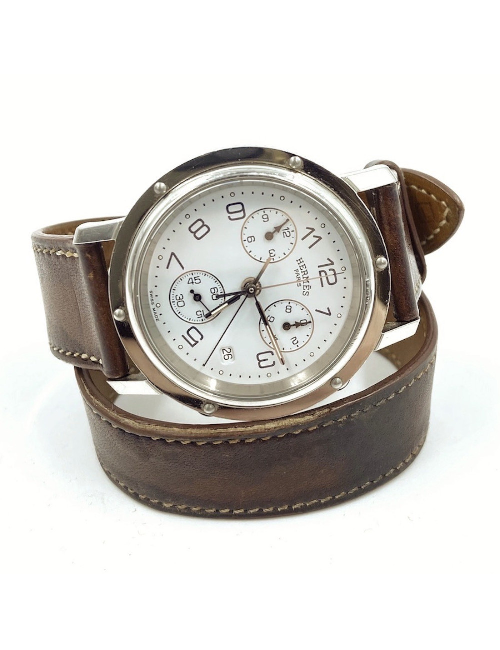 Montre HERMES Clipper chronographe Homme