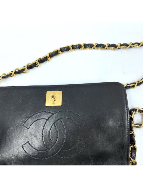 WOC vintage CHANEL mini noir