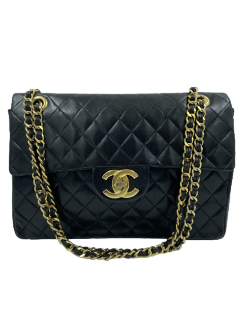 Maxi jumbo CHANEL noir Vintage