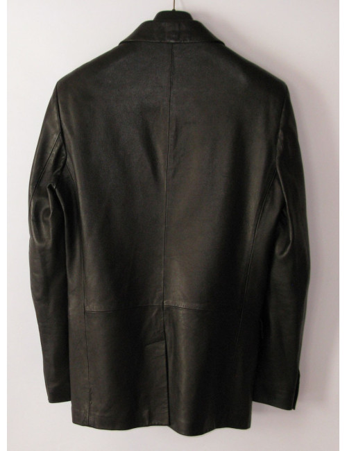 Veste GIANNI VERSACE cuir noir