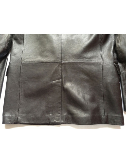 Veste GIANNI VERSACE cuir noir