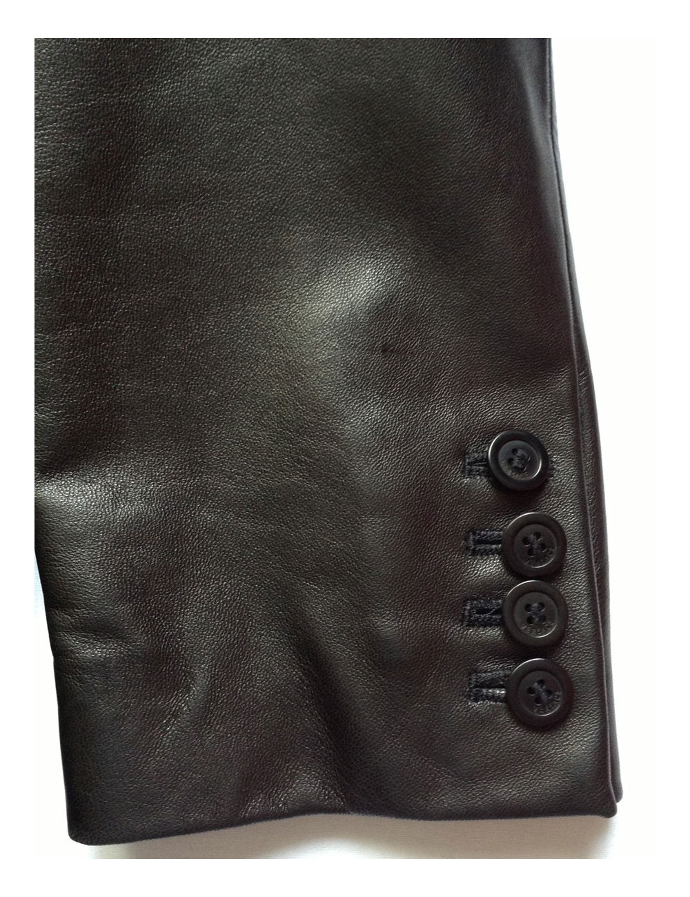 Veste GIANNI VERSACE cuir noir