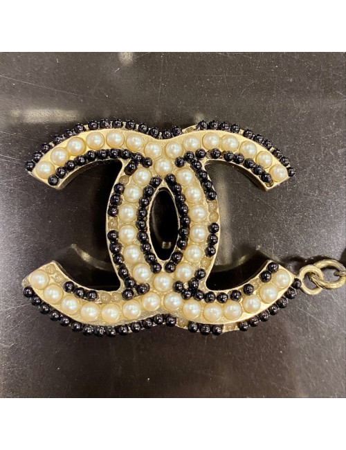 Ceinture sautoir CHANEL charms et perles