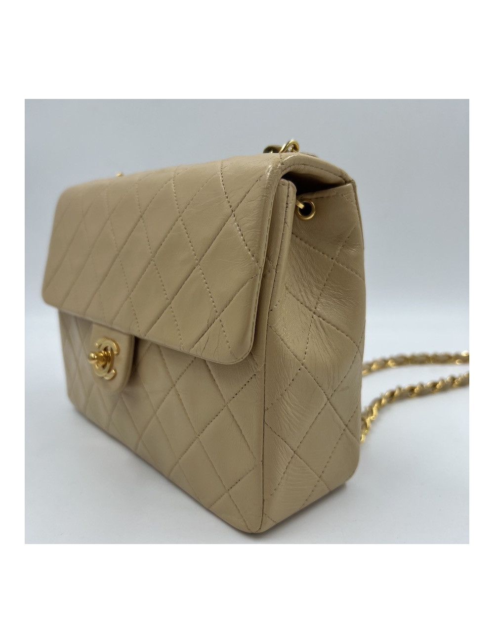 Mini timeless CHANEL beige