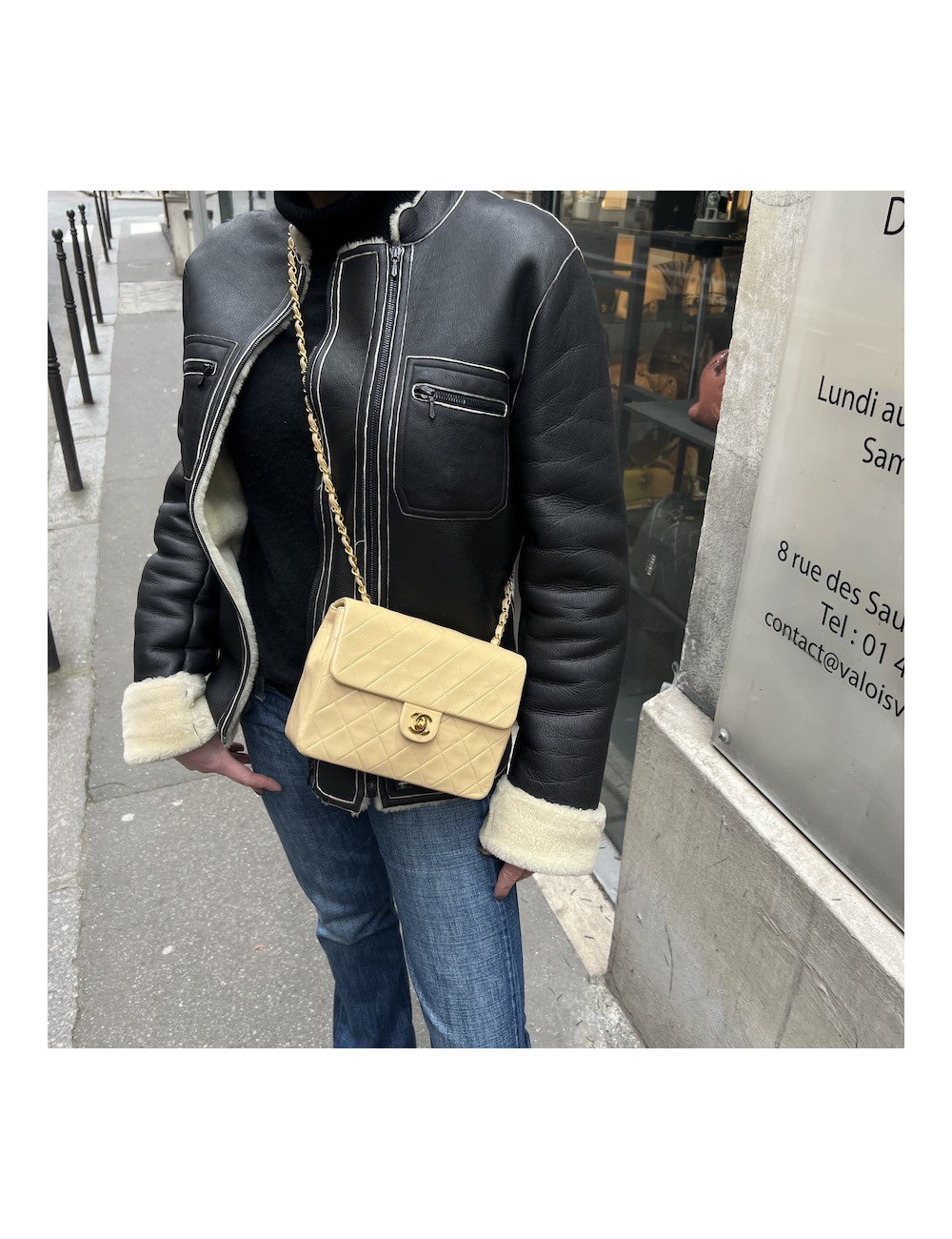 Mini timeless CHANEL beige