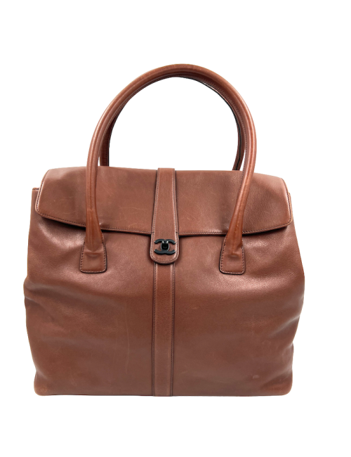 Sac marron CHANEL vintage