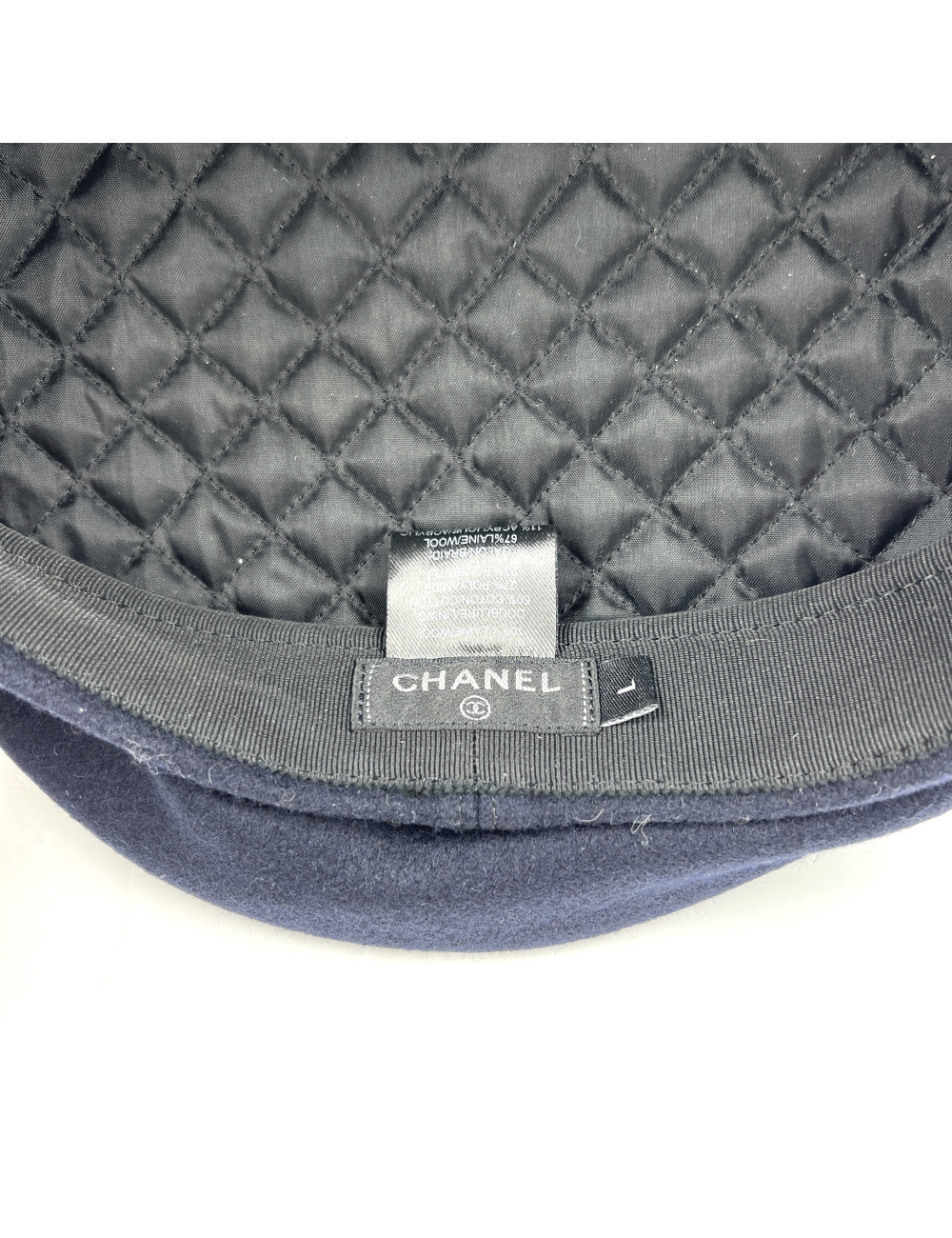 Casquette marine CHANEL T L 