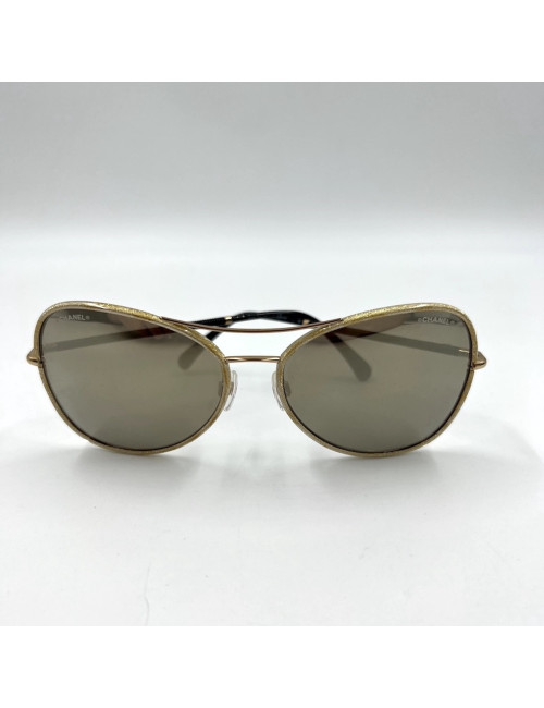 Paire de lunettes de soleil CHANEL aviateur