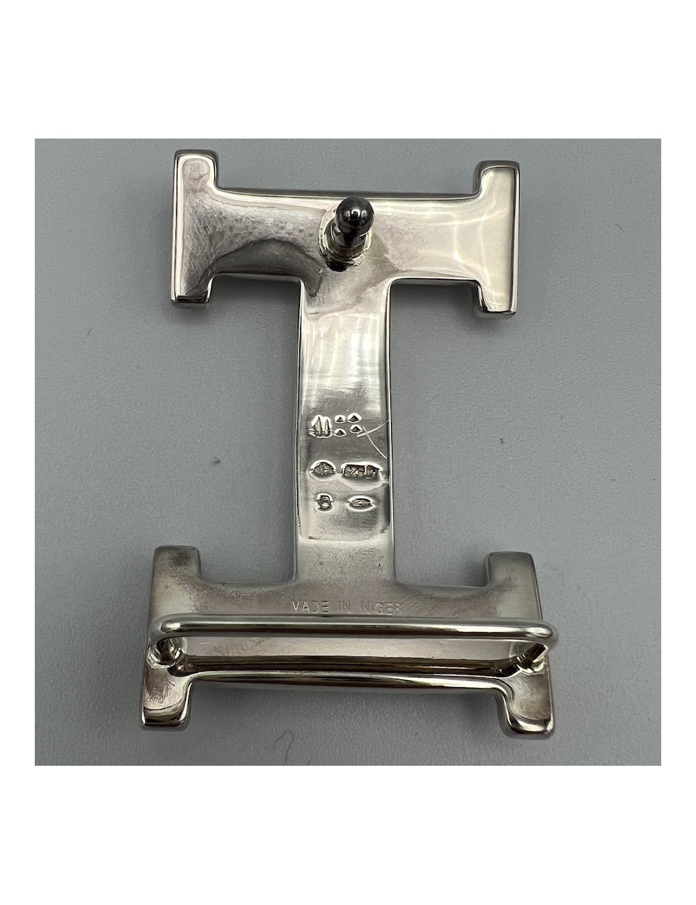 Boucle HERMES argent massif Touareg