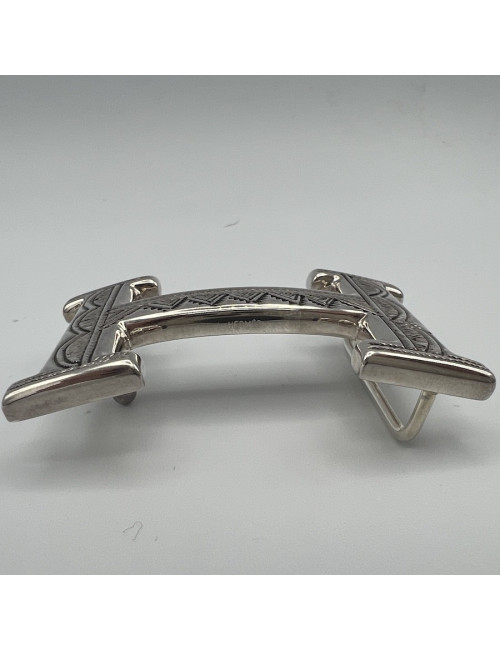 Boucle HERMES argent massif Touareg