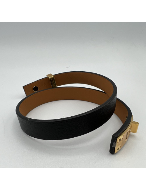 Bracelet HERMES double tour doré