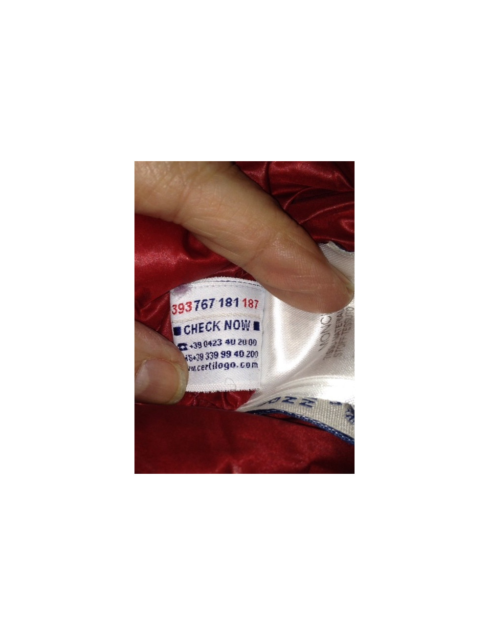 Doudoune MONCLER rouge