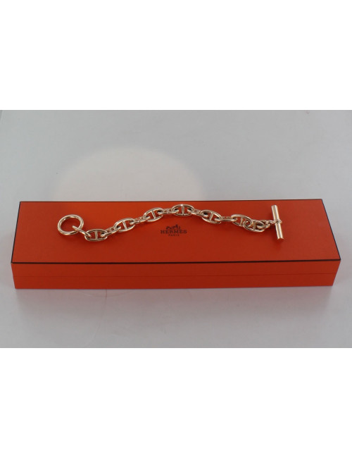 bracelet chaîne d'ancre HERMES or rose GM