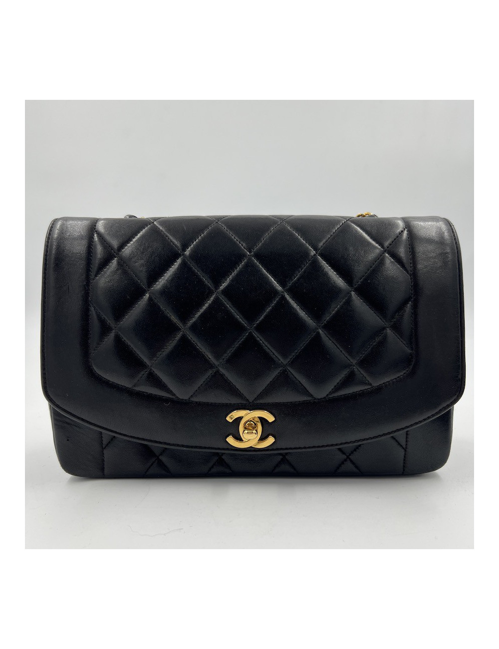 Sac Diana CHANEL vintage marron