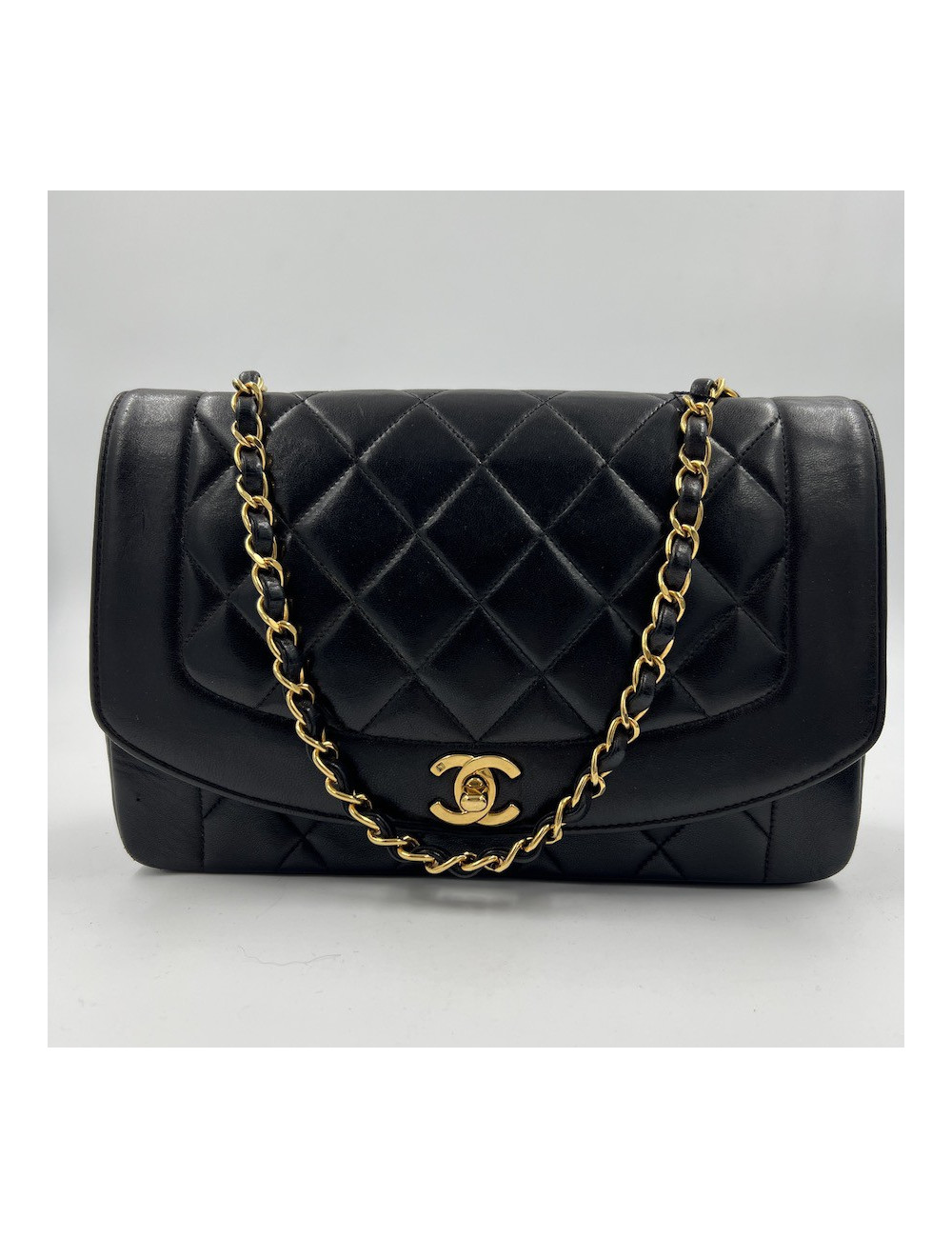 Sac Diana CHANEL vintage marron