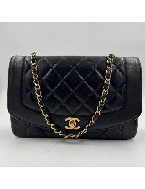 Sac Diana CHANEL vintage marron