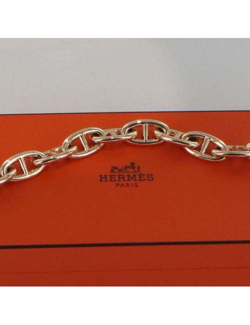 bracelet chaîne d'ancre HERMES or rose