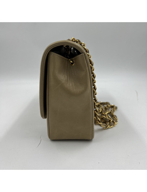 Sac CHANEL Diana vintage beige