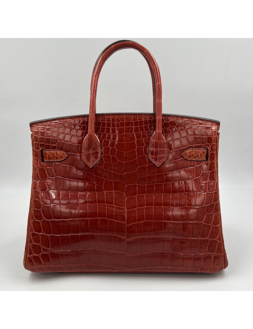 Sac Birkin 30 crocodile rouge sanguine