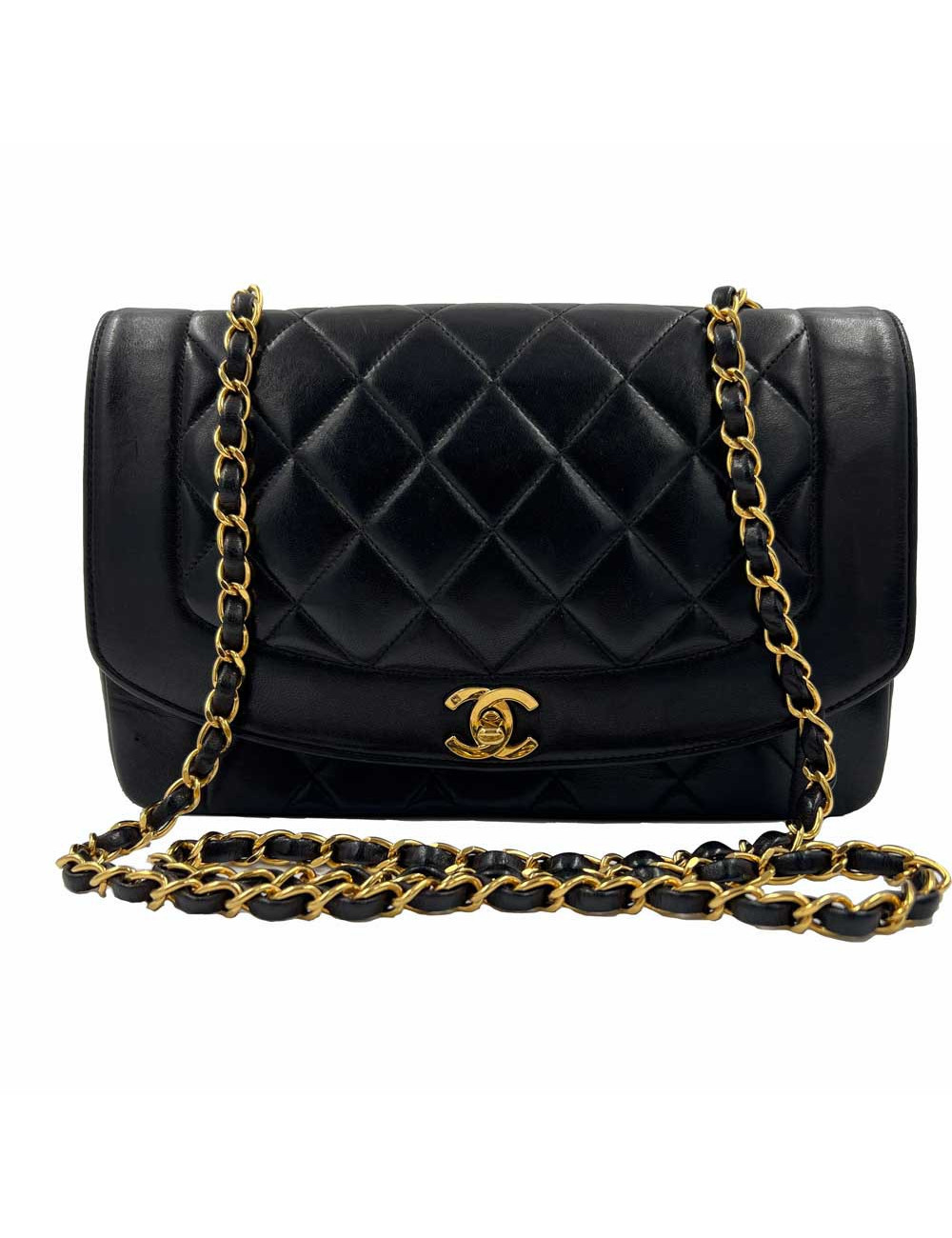 Sac Diana CHANEL vintage marron